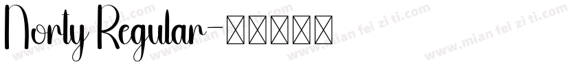 Norty Regular字体转换